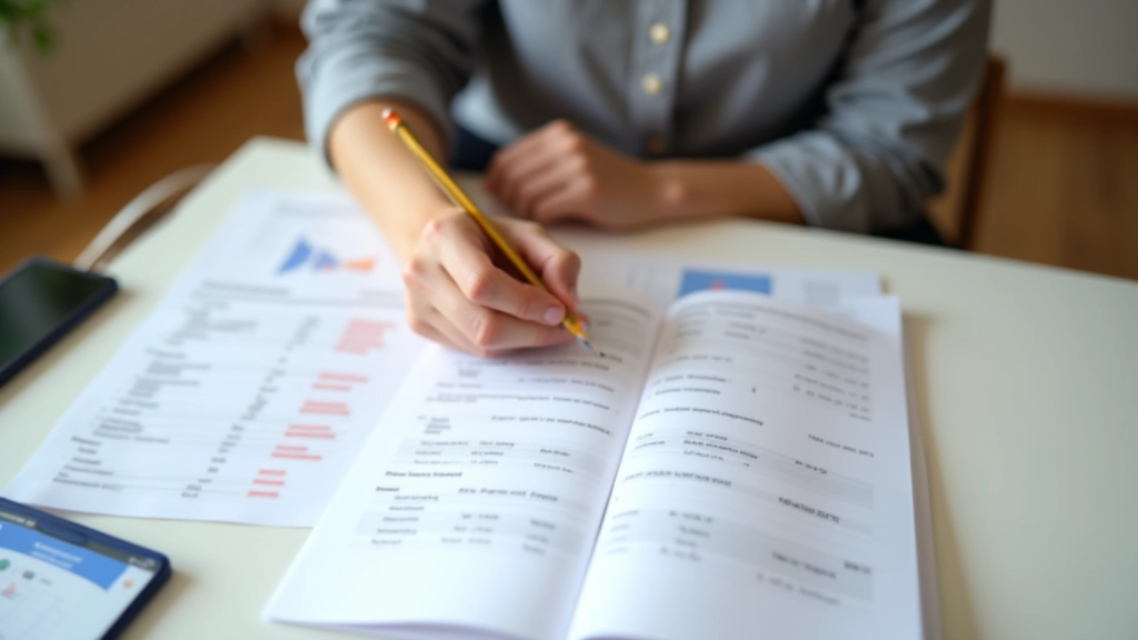 Graphique papier montrant les dépenses réelles versus prévues avec deux courbes colorées